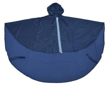 JTKSSCS Regencape Rollator Transparentes Stirnpolster, wasserdichter Regenponcho for Rollstuhlfahrer, wasserdichter Stoff-Regenmantel, Blau