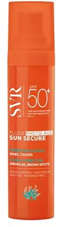 SVR - NEW Fluide Photo Age SPF50+ Face Sun Secure - Invisible - Anti-aging - Corrects stains and firms skin - Patented filter combination - Waterproof - Odor free - Adult -