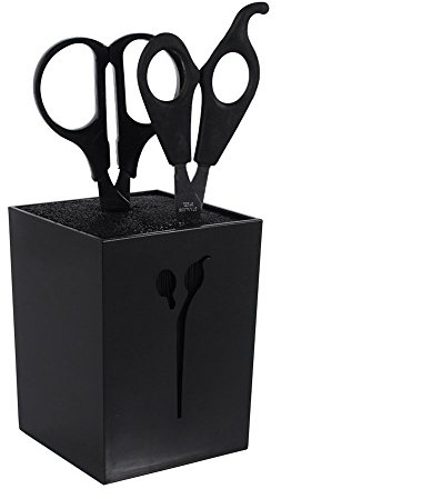 Scissor Holders Forbici multifunzionali Storage Haircut Organizer Scissor Stand professionale - Uso personale (Nero)