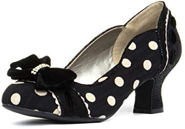 Ruby Shoo Women's Black Spot Rhea Court Shoes 37 UK 4