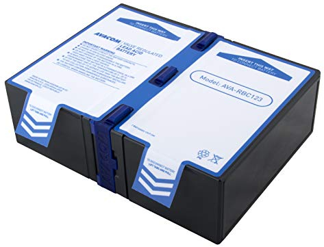 AVACOM Ava-RBC123 Ersatzbatterie für APC: RBC123. Akku für USV - Besteht aus dem Long Brand Premium-Akkus. passend für Modelle BR900GI/ SMT750RMI2U und andere