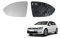 MK7 2013>ON WING MIRROR GLASS HEATED LEFT PASSENGER NEARSIDE BLIND SPOT