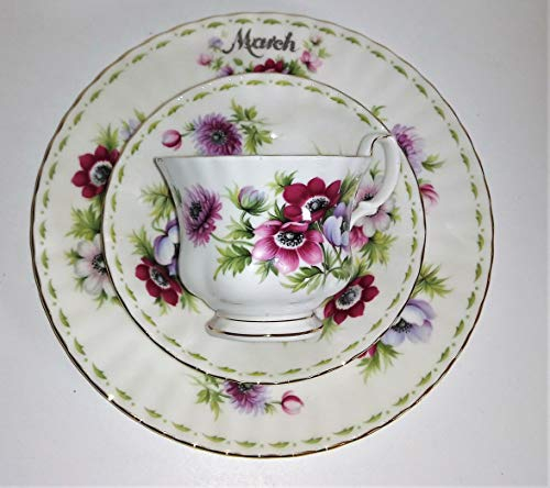 Royal Albert « Bone China » Lot de 3 tasses Mars originales à collectionner