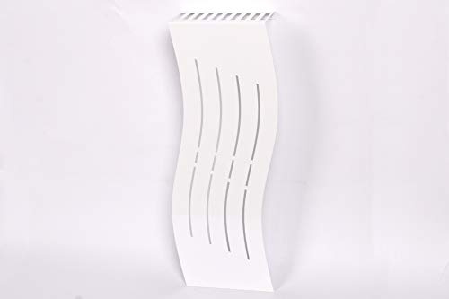 Szagato Heizkörperverkleidung Wave weiß 60x20cm Set=3 Stück | Stahl Heizungsverkleidung Abdeckung für Heizkörper Heizungsabdeckung Verkleidung Heizkörpern Heizkörperabdeckung