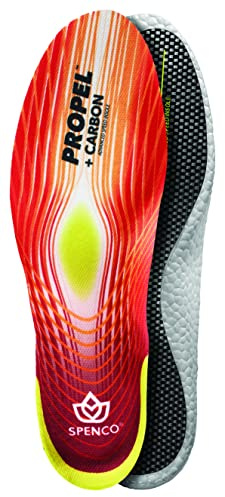 Spenco Propel + Carbon Performance Schuheinlagen für Damen und Herren, Herren 10-11,5/Damen 11-12,5