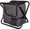 Mojawo klappbarer Comfort Anglersessel Campingstuhl Faltstuhl Anglerstuhl Regiestuhl mit Kühltasche in Schwarz