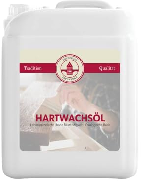 Bamberger Farbwerke Hartwachsöl Holzöl Parkettöl Möbelöl (Farblos) (Seidenglänzend, 2,5L)