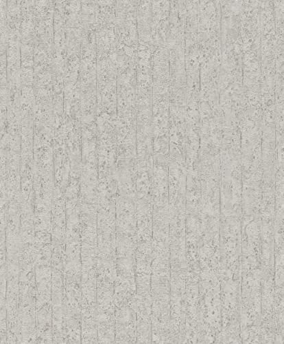 Rasch Tapete 499223 - Vliestapete Grau Beige Struktur Betonoptik Streifen aus der Kollektion Factory V