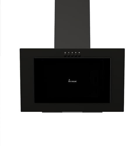 Campana Extractora 60 cm | acero inoxidable | vidrio negro | Funcionamiento por botón | VTH601S