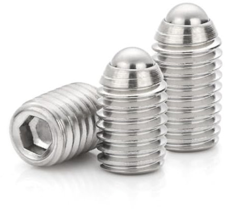 Zixinz-Viti a brugola Set di punte a sfera con esagono incassato esagonale in acciaio inossidabile M2/M3/M4/M5/M8/M10 Vite di fissaggio con pistone a sfera a molla, 2-10 pezzi, Resistenza alla corrosi