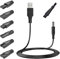 Neyeau Shaver Charger, Electric Shaver Charger, USB Shaver Power Adapter Kit Replacement, Charging Cable Set Compatible with Various Shavers, Electric Hair Clippers, Beauty Instruments