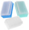 Healeved 3Pcs Baby Bath Sponge Brush Set - Soft Scalp Massager for Newborns, Cradle Cap Treatment, Sensory Therapy, Assorted Colors