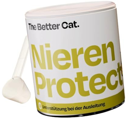 The Better Cat Nieren Protect - Nierenfutter Katze, Katzenfutter Niereninsuffizienz, Ergänzungsfuttermittel Katze, Unterstützt die Nierenfunktion und Harnwegsfunktion von Katzen | 100% Natürlich
