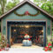 Hiseng 3D Weihnachten Garagentor Banner, 3D Weihnachten Deko Outdoor Große Weihnachten Garage Dekorationen, Happy New Year Weihnachten Banner Dekorationen für Party (Lagerhaus,210x240cm)