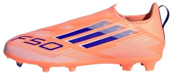 adidas Unisex Kids F50 League Kids Football Boots Fixed / Mixed Ground No Lacing, orange, 10.5 UK