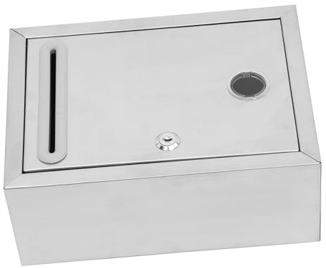 CANIGHT Wandbriefkasten Mit Schloss Outdoor Vorschlagsbox Für Beschwerden Sichere Sammelbox Mit Transparenteinwurföffnung Für Und Private Nutzung