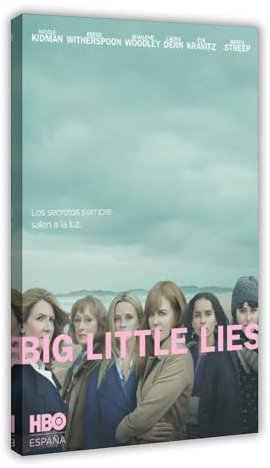 Poster der TV-Serie Big Little Lies, Leinwandposter, Wandkunst, Dekordruck, Bild Gemälde für Wohnzimmer, Schlafzimmer, Dekoration, 60 x 90 cm, 2 Stück