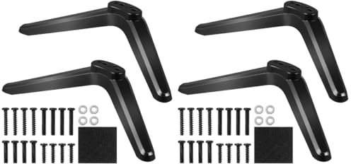 Angoily 4 Stück Tv-Ständerbeine Für Tv-Beine Ersatz Kompatibel Mit Smart Tv 32 Zoll 40 Zoll 49 Zoll 50 Zoll 55 Zoll – Basisständer Für Smart Tv – Ersatz-Tv-Füße Mit Schrauben