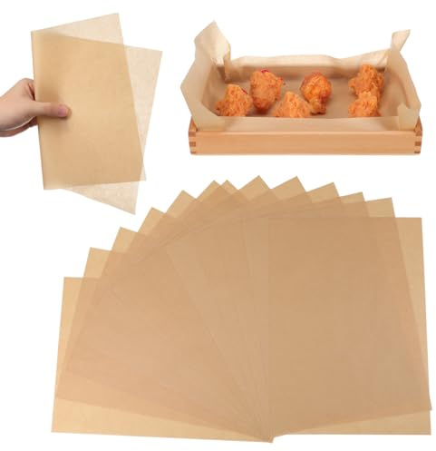Cabilock Backpapier 100 Blatt 35 x 25 cm für Backblech, Ofen und Küche | Vorgeschnittene Bögen, Sauberes Portionieren, Weniger Zuschneiden, Süße und herzhafte Zubereitung
