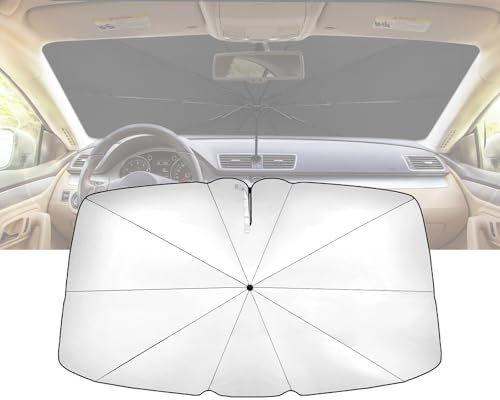 Parasol de Coche para el Parabrisas Plegable con Anti UV Rayos, Parasol Coche Delantero para Mayoría de Coches, SUV (140 x 79CM)