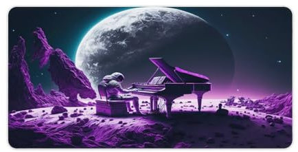 wuzihanptpt Grand Tapis de Souris personnalisé pour Bureau Motif Astronaute 30 x 60 cm