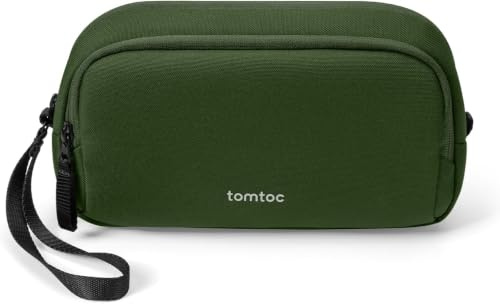 tomtoc Kabeltasche Reise EDC Elektronik Organizer Tasche Tech Pouch | Kabelorganizer Reise Zubehörtasche Bag für Laptop Zubehör, Powerbank, Ladekabel, Ladestecker, Festplatte, DJI Osmo Pocket 3