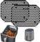 FENGCHUANG 2 Pieces Splash Guard Compatible, 11.8 cm x 8.8 cm Accessories Hot Air Fryer, Effective Silicone Airfryer Grease Splash Guard, for SL400EU and SL300EU (Black)