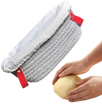 Gärkorb zum Backen – Brotschale mit Einsatz, professioneller wiederverwendbarer Behälter, Baumwollseil-Schüssel für Backzubehör, Gärtisch, Küche