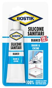 Silicone Acetico per Sanitari, Bianco, 60ml, Sigillante per Bagno e Cucina