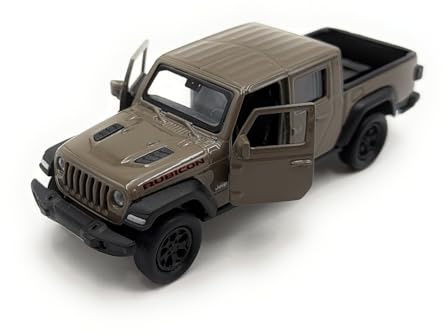 Toi-Toys Welly Modellauto Jeep Gladiotor SUV Fahrzeug Miniatur Auto Maßstab 1:39 / L 12cm Olive Grün