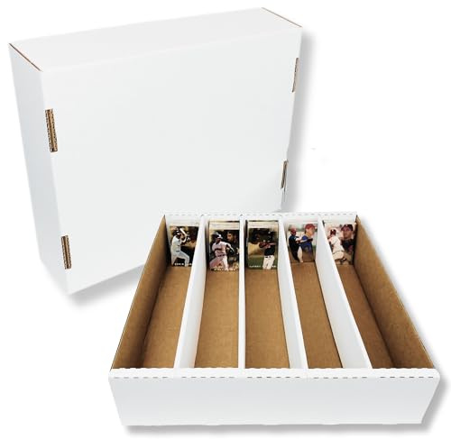 Max Protection 5-Row Trading Card Storage Box - 5000 Card Count - 1 Pack