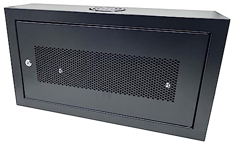 CNAweb 6U 19 Slim SoHo Wall Mount Rack Cabinet Enclosure 6 Depth - Black