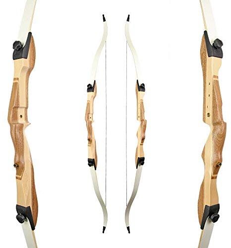 RAGIM Recurvebogen, Bogen, Sportbogen, Take Down Black Wildcat Plus Plus 68 30 lbs, Rechtshand
