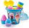 Top Race Jouets de Sable à crème glacée pour Enfants avec Grand Seau, Pelle à Pelle, Jouets de Plage 16 pièces pour Enfants de 1,5 à 9 Ans | Excellent Jouet de Sable à crème glacée – Bleu