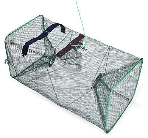 Zite Fishing Filet de Pêche pour Appâts Vivants - 55x25cm Pliable - pour Poissons Crevettes Ménés Ecrevisses Crabes