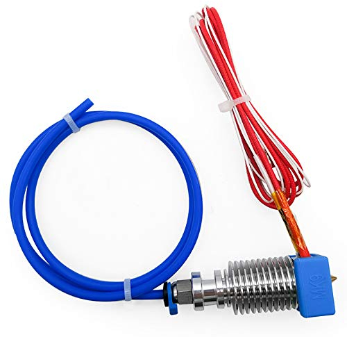 Montiertes MK9 Extruder Hot End Kit mit Silikonabdeckung für Creality CR-10 V2 Serie 3D-Drucker, VH3.96 Port, 24 V 40 W