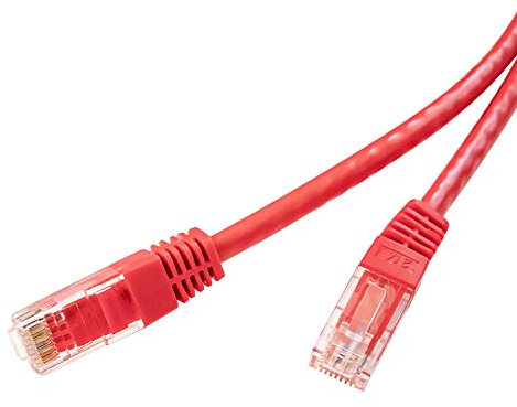 LMS Data Ethernet Cat 6 RJ45 UTP Patch LAN Cable Cord/Compatible with CAT.5, CAT.5e and CAT.7 for Modem, PC, Router, Laptop, Patch Panels, Fast Performance - 0.5M