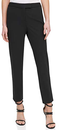 DKNY Damen P9rk6awp, Foundation - Slim Business Casual Pants, Schwarz, 44 EU