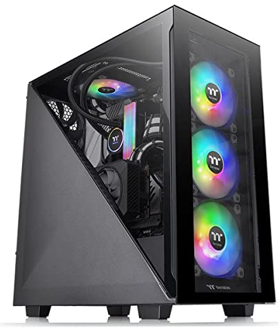 Thermaltake Divider 300 TG ATX-Midi-Tower | PC-Gehäuse | Tempered Glass | Schwarz, CA-1S2-00M1WN-00