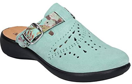 Westland Korsika 345 Clogs & Hausschuhe in Übergrößen Türkis 15345 28 621 große Damenschuhe, Größe:42