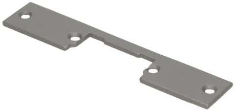 ORNO Gâche Gache Porte Droite Symétrique Courte Nickelée (25/110/3 mm)