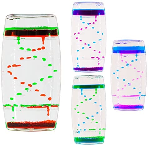 Temporizador de burbujas de movimiento líquido, 1 paquete de juguete sensorial para ansiedad, ayuda a calmar, calmar, aliviar el estrés y la ansiedad, el accesorio de escritorio perfecto para niños y