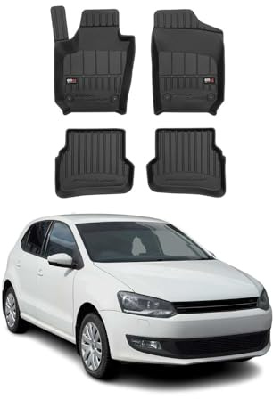 OMAC Fußmatten für VW Polo 2009-2017 TPE Schwarz 4X