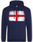England Mens Hoodie English World Football Rugby Supporters Cup 2024 Unisex, L, Navy