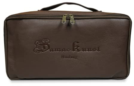 Tasche,Hülle aus Kunstleder für Backgammon Brett, Schachkassette, Schachspiel (30 cm)
