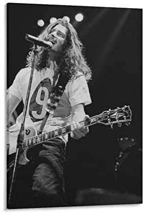 JITENG Chris_Cornell 1991 Rock Live Leinwand-Kunstposter, Poster, Kunst, Wandgemälde, Leinwand, Poster, moderne Schlafzimmerdekoration, 60 x 90 cm