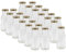 Vitrea 24 leere Glasflaschen Flaschen 263ml mit Schraub-Deckel Weiß zum selbst befüllen von Milchflaschen, Saftflaschen, Smoothie Flaschen TO43 0,25l
