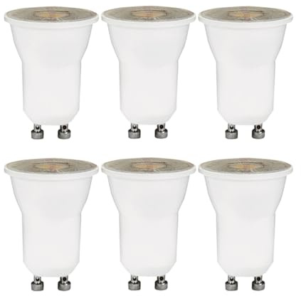 NCC-Licht 6x LED Lampe MR11 Reflektor 35mm GU10 4W 230lm Neutralweiß 4000K | Mini Reflektorlampe ersetzt 20W Glühlampe mit 35W GU10 Sockel, Abstrahlwinkel 55° für Akzent- und Spotbeleuchtung