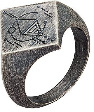 cai Herren Ring 925/- Sterling Silber Mattiert Silbergrau 274270296