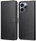 Ganbary Funda Compatible con Xiaomi Redmi 12 4G (Non para Redmi Note 12 4G), Funda Tapa Libro Movil PU Cuero Funda para Xiaomi Redmi 12 [Protección Completa] [Ranura Tarjeta][Función Soporte], Negro